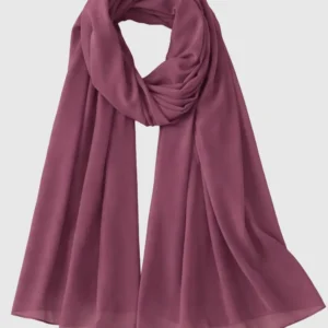 Deep Mauve Premium Chiffon
