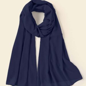 Navy Blue Premium Chiffon