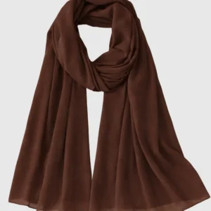 Chocolate Brown Premium Chiffon