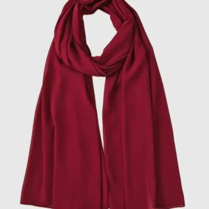 Burgundy Red Premium Chiffon