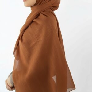 Caramel Sheen Shimmer Chiffon