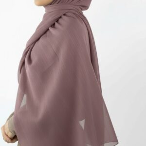 Dusty Mauve Sheen Shimmer Chiffon