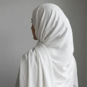 Classic White Shimmer Chiffon