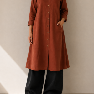 Rust Harmony Shirt Dress