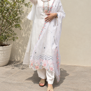 Ivory Blossom Kurta Set