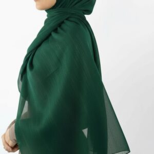 Emerald Shimmer Chiffon