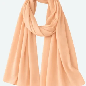 Soft Peach Premium Chiffon