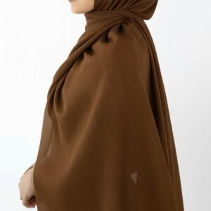 Cocoa Brown Shimmer Chiffon