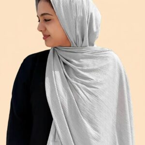 Warm Silver Ribbed Jersey