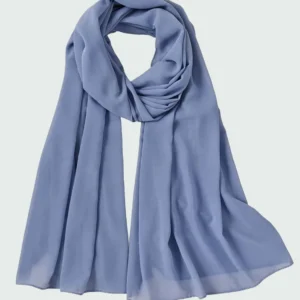 Dusty Blue Premium Chiffon