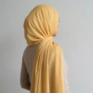 Marigold Shimmer Chiffon